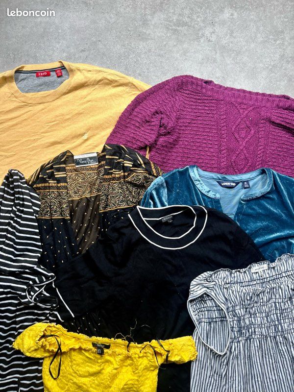 Palette de 350 kg de vetement Homme 80% Femme 20% avec transport