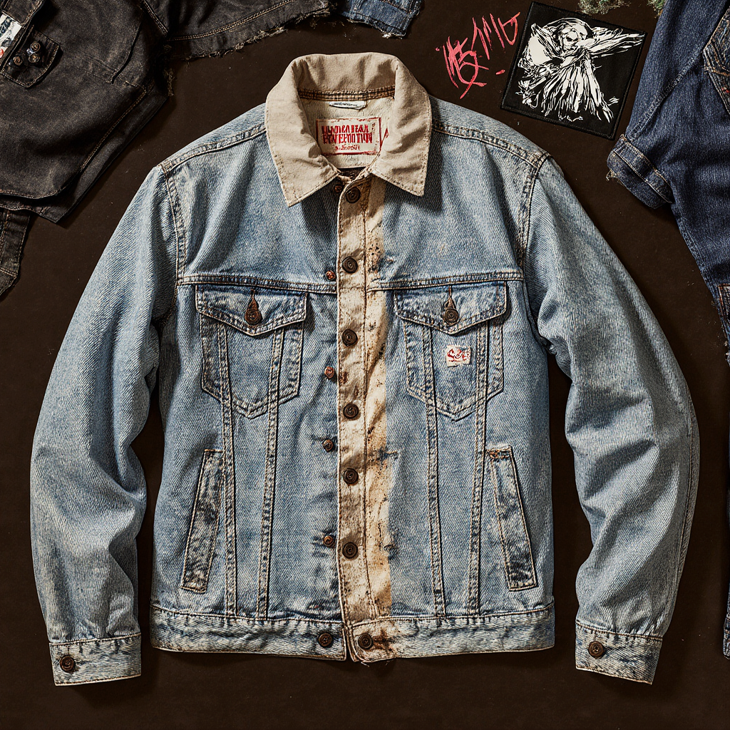 10KG Vintage Unbranded Denim Jackets